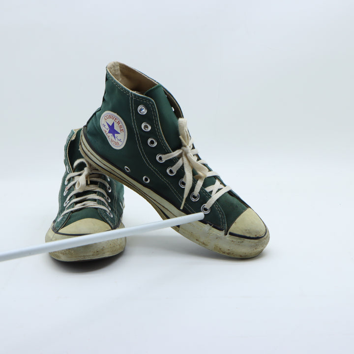 Converse All Star Scarpe Alte Verdi US 6.5 Uomo Made in USA