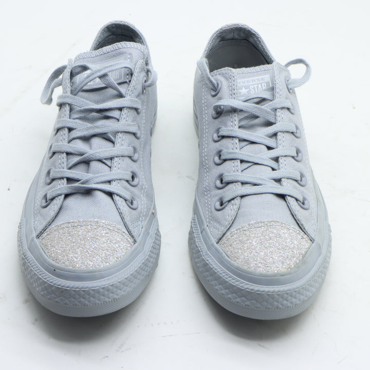 Converse Scarpa Bassa Grigia con Glitter Numero 38 Donna