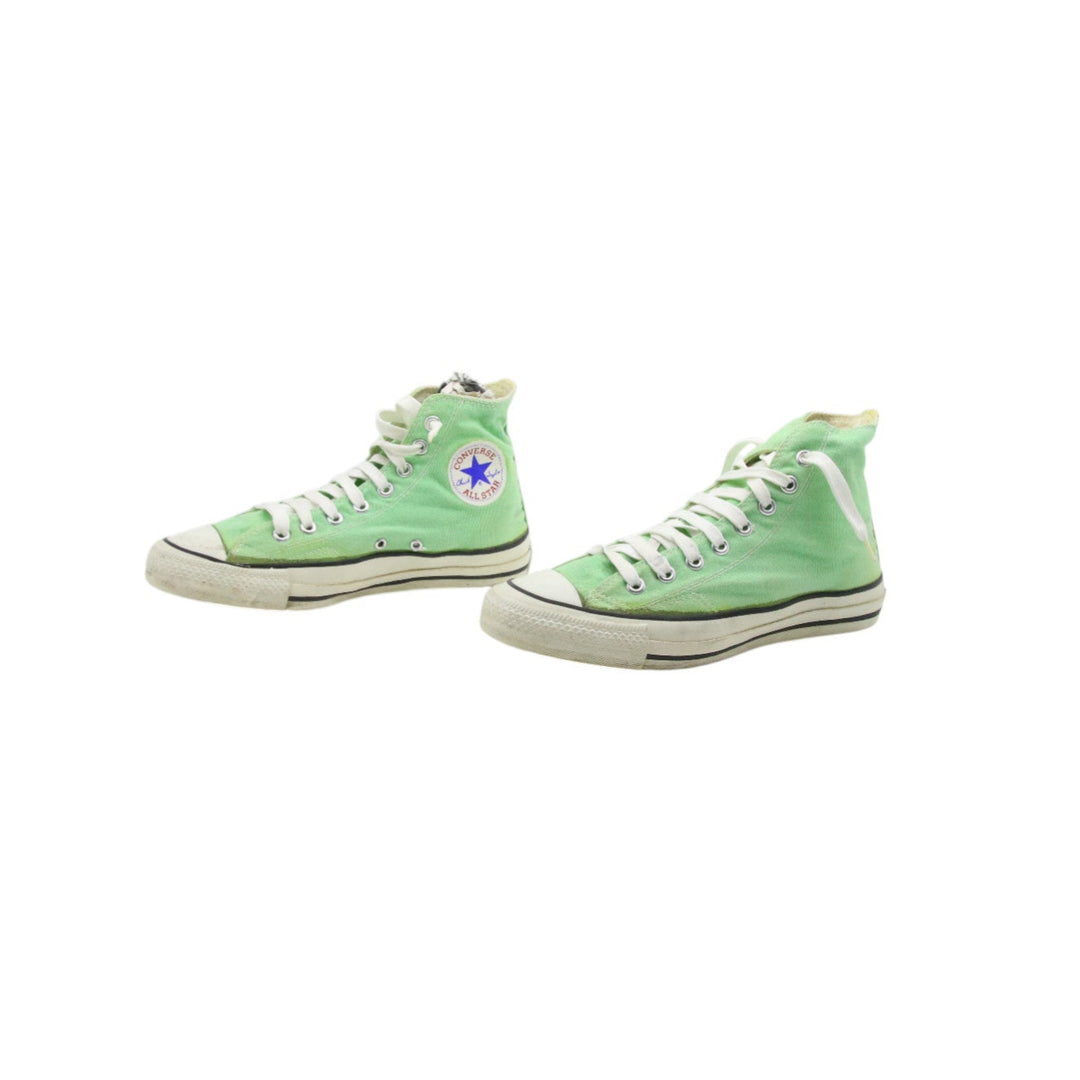 Converse All Star Made in USA Alte Col. Verde US 8.5 scarpe vintage