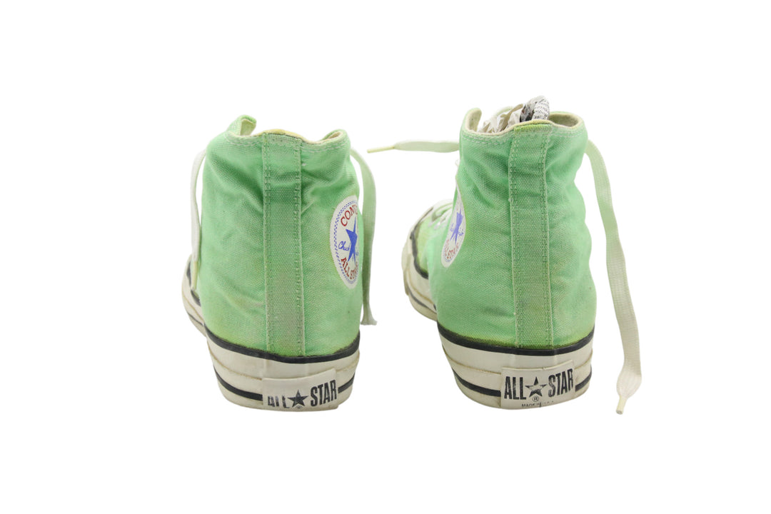 Converse All Star Made in USA Alte Col. Verde US 8.5 scarpe vintage