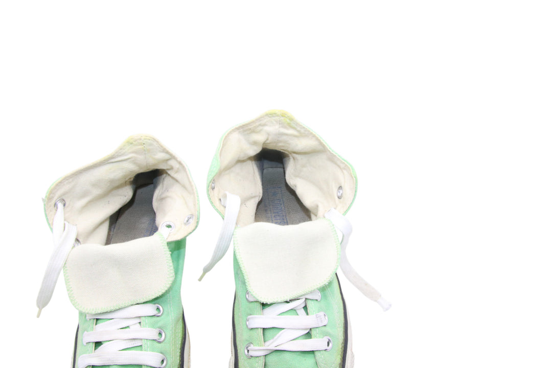 Converse All Star Made in USA Alte Col. Verde US 8.5 scarpe vintage