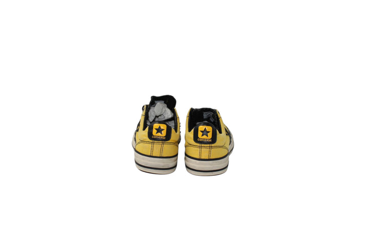 Converse All Star scarpe Giallo e Nero Basse Eur 36.5 UK 4 Mens 4 Wo's 6 in Tela