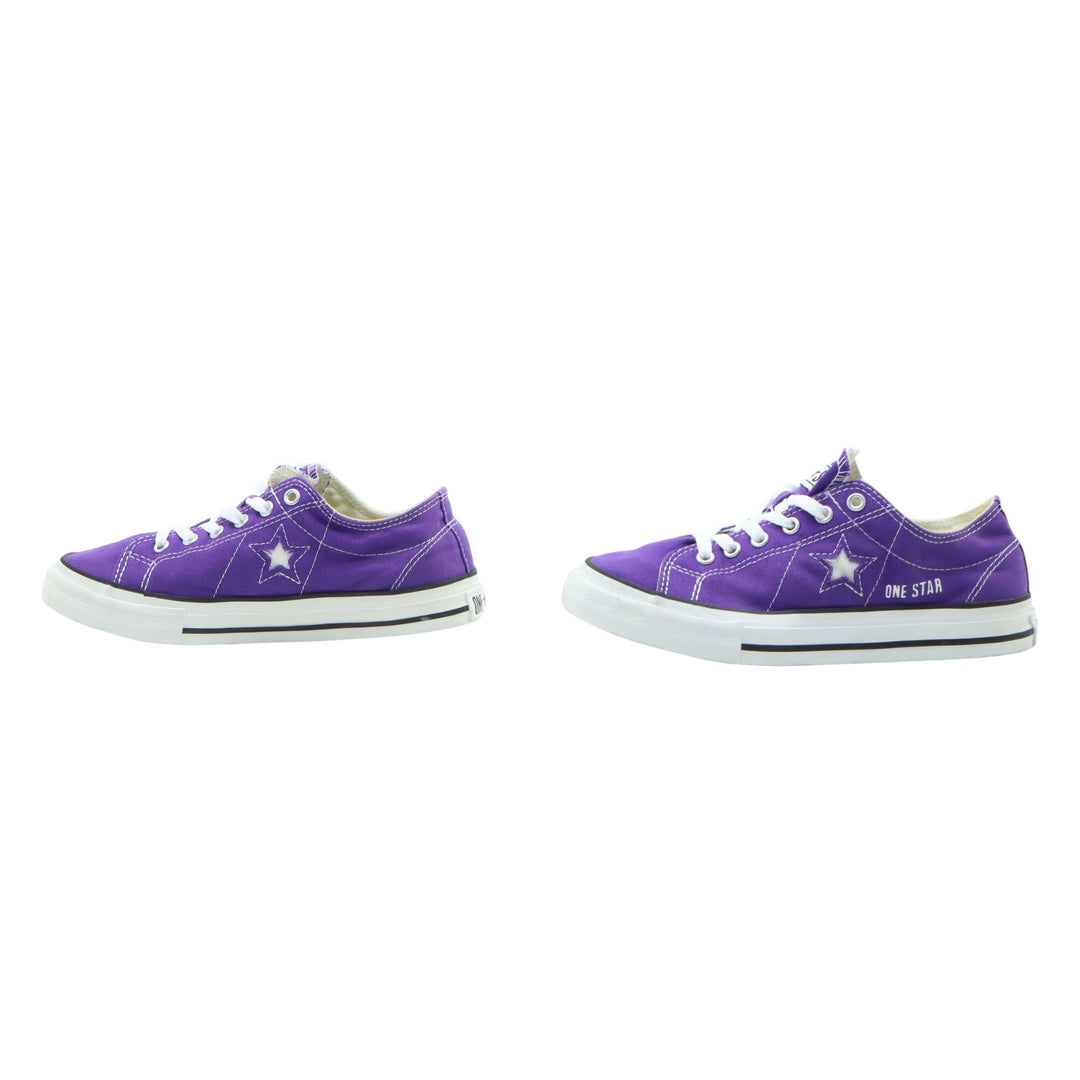 Converse One Star Sneakers Viola in Tela EU 38 Unisex