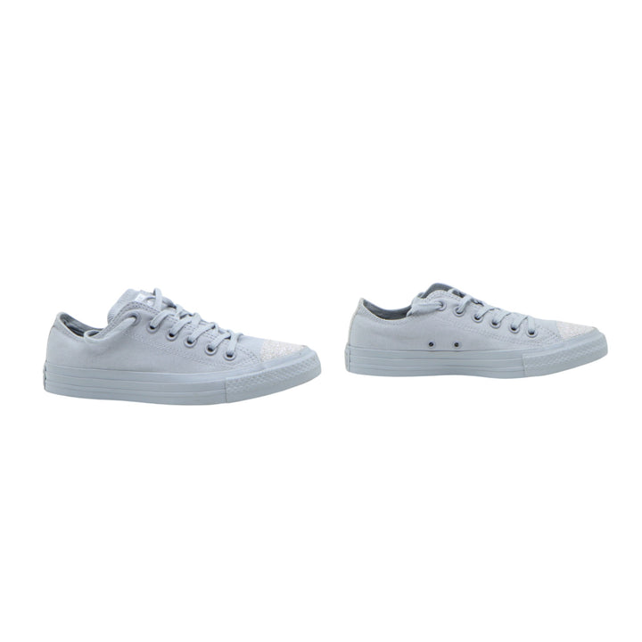 Converse Scarpa Bassa Grigia con Glitter Numero 38 Donna