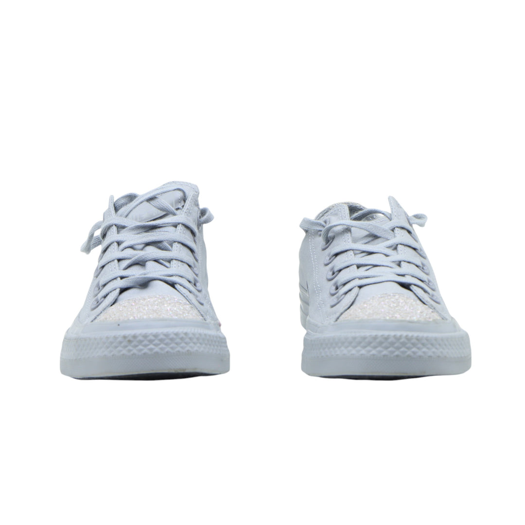Converse Scarpa Bassa Grigia con Glitter Numero 38 Donna