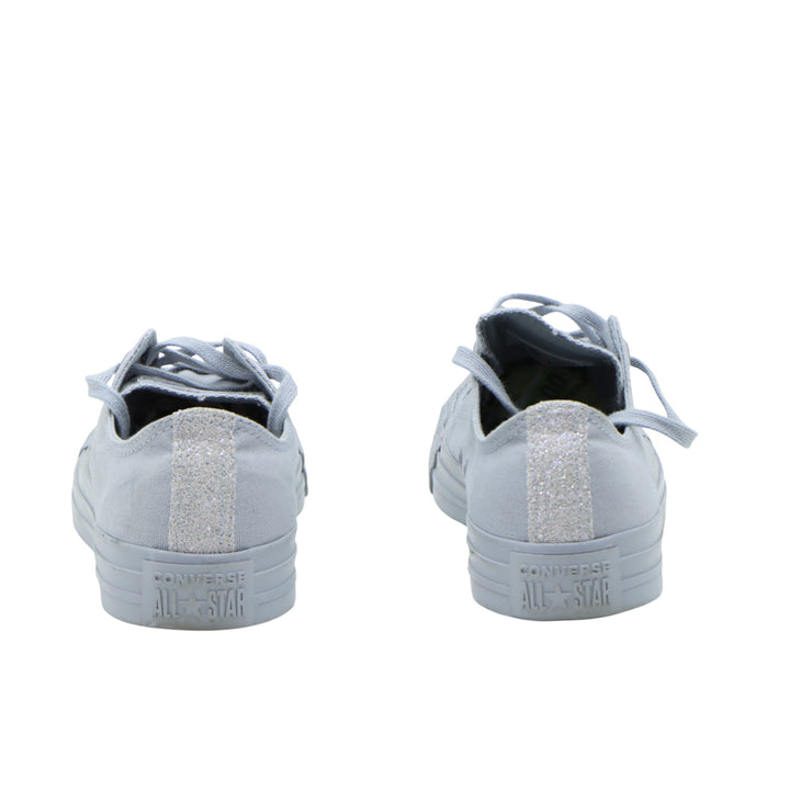 Converse Scarpa Bassa Grigia con Glitter Numero 38 Donna