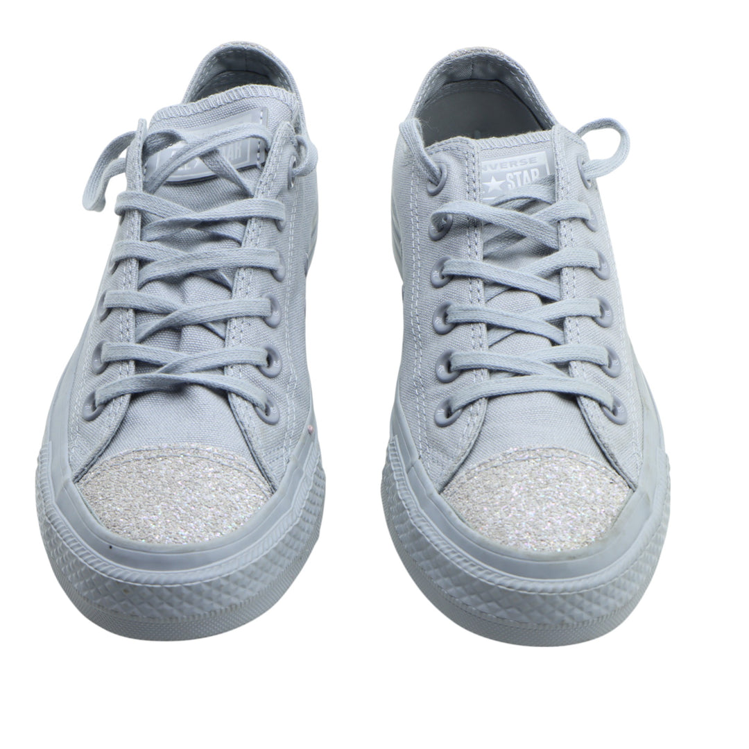Converse Scarpa Bassa Grigia con Glitter Numero 38 Donna