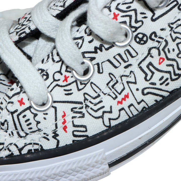 Converse Sneakers Bianca in Tela EU 33 Bambino