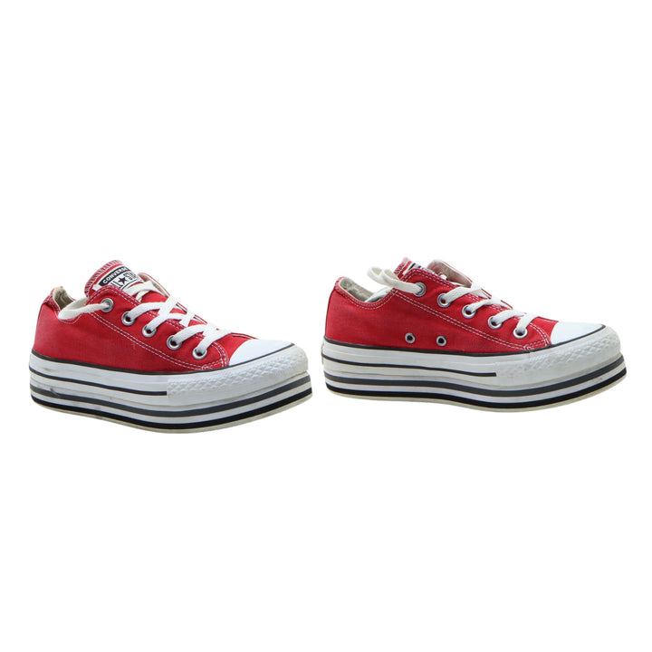 Converse Sneakers Platform Rossa in Tela EU 36.5 Donna