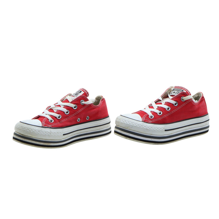 Converse Sneakers Platform Rossa in Tela EU 36.5 Donna