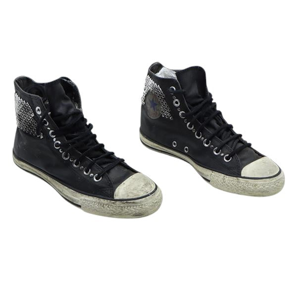 Converse scarpa alta nera con borchie eur 40 unisex