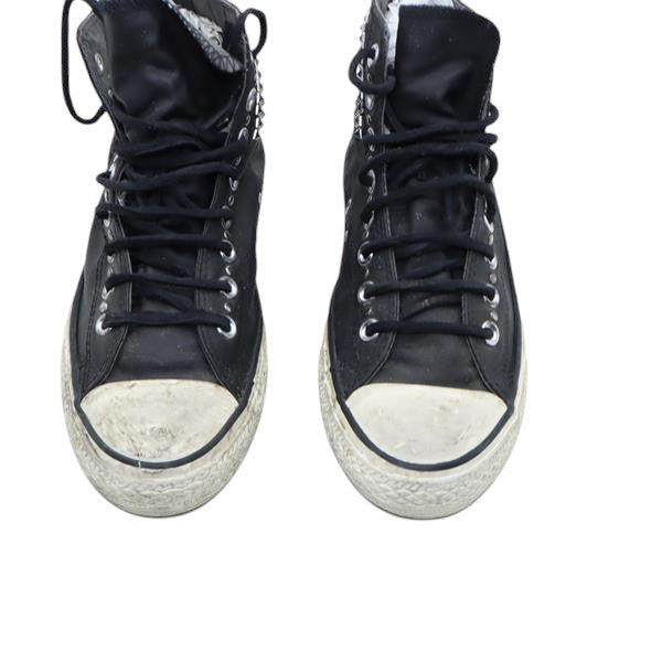 Converse scarpa alta nera con borchie eur 40 unisex