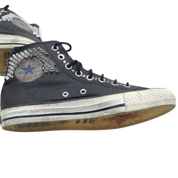 Converse scarpa alta nera con borchie eur 40 unisex