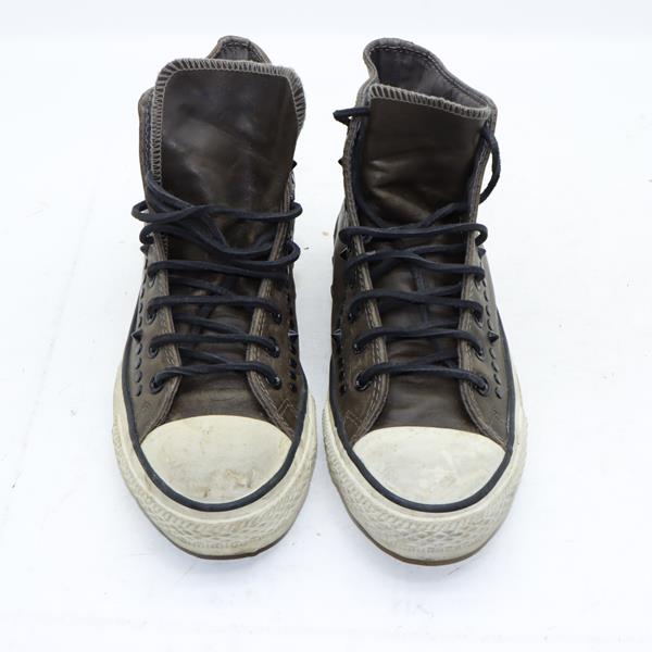 Converse scarpa alta marrone con borchie eur 40 unisex