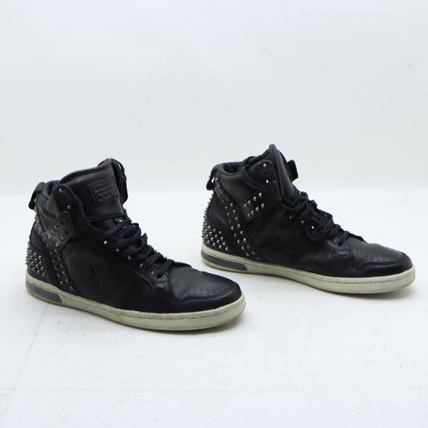 Converse scarpa alta nera con borchie eur 40.5 unisex