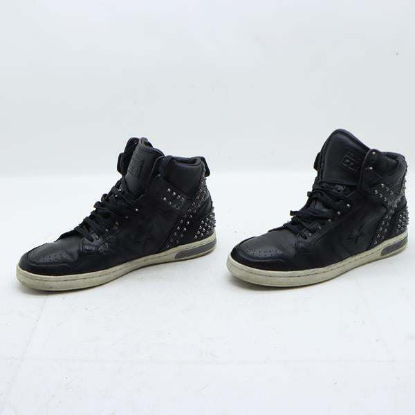 Converse scarpa alta nera con borchie eur 40.5 unisex