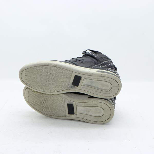 Converse scarpa alta nera con borchie eur 40.5 unisex