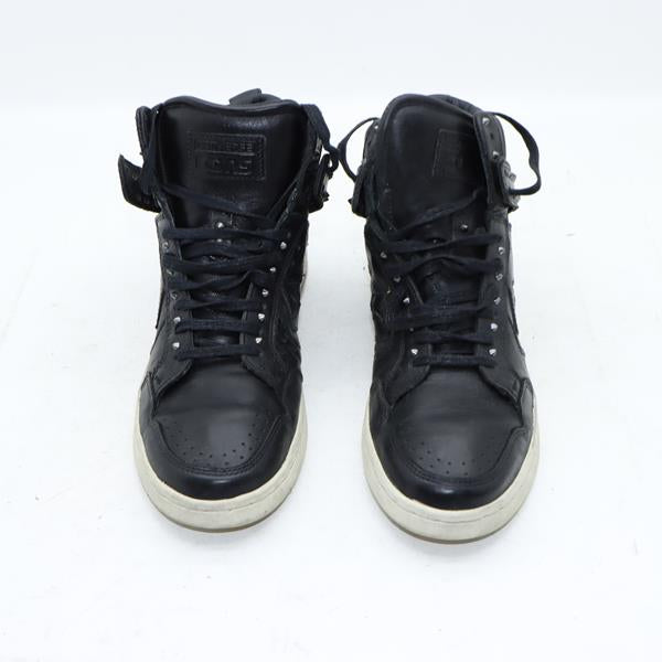 Converse scarpa alta nera con borchie eur 40.5 unisex