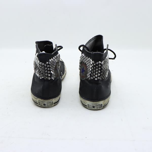 Converse scarpa alta nera con borchie eur 40 unisex