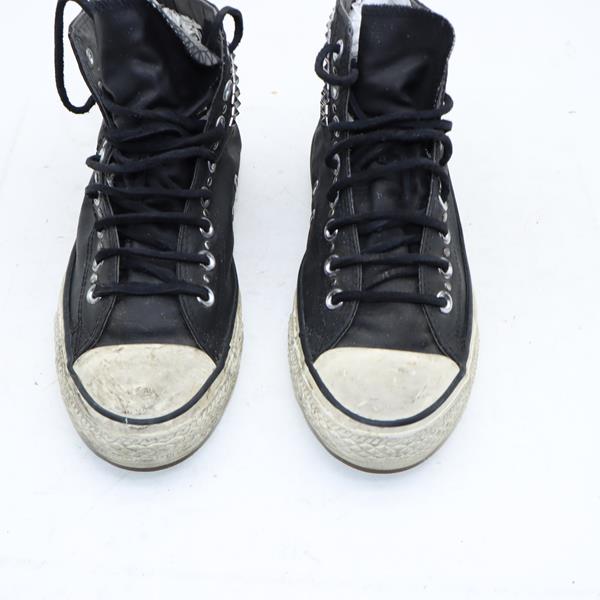 Converse scarpa alta nera con borchie eur 40 unisex