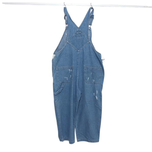 Crazy House salopette di jeans custom denim taglia M uomo