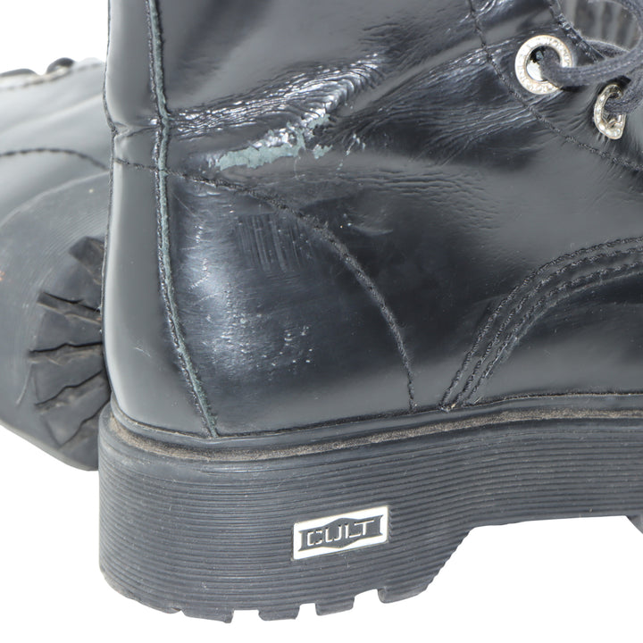 Cult Platform Stivaletto Nero in Pelle Eu 39 Donna