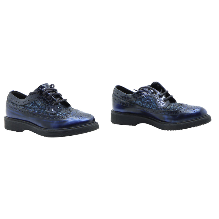 Cult Scarpa Blu in Pelle Numero 36 Donna