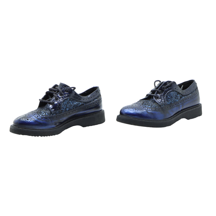 Cult Scarpa Blu in Pelle Numero 36 Donna