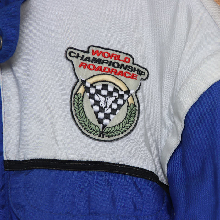 Dainese World Championship Roadrace Giacca da Moto Vintage Bianco e Blu Taglia 52 Uomo