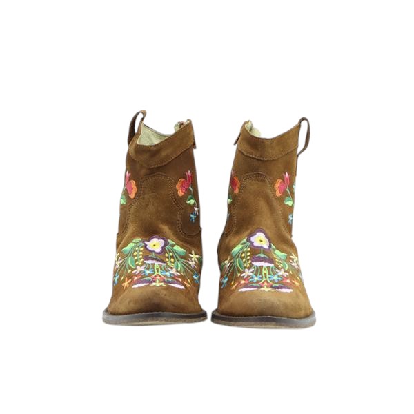Deerberg stivaletto cowboy marrone in camoscio numero 39 donna