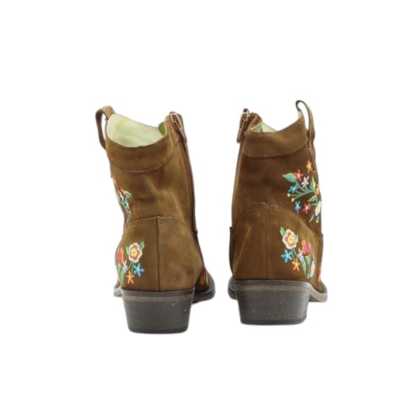 Deerberg stivaletto cowboy marrone in camoscio numero 39 donna