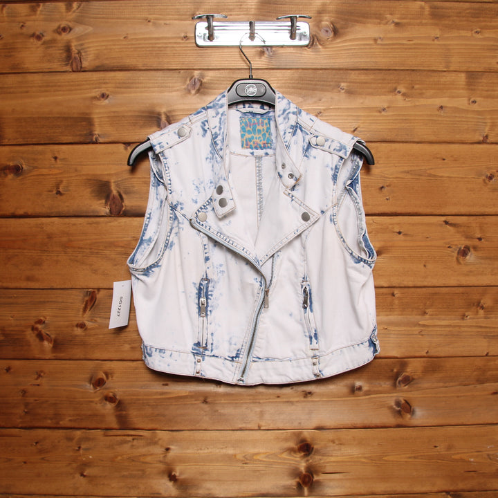 Denim Co Gilet di Jeans Denim Tie Dye Taglia 48 Donna