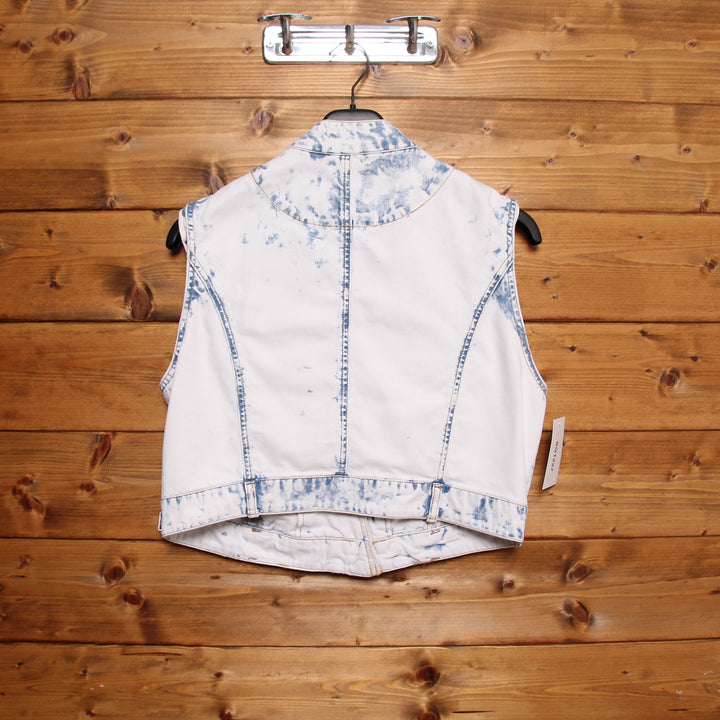 Denim Co Gilet di Jeans Denim Tie Dye Taglia 48 Donna