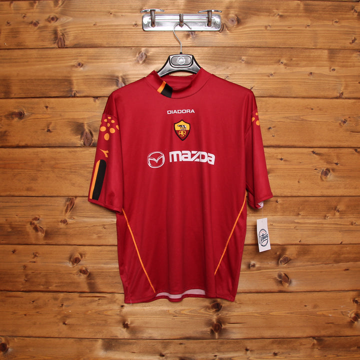 Diadora Roma Totti Maglia da Calcio Vintage Bordeaux Taglia XL Uomo