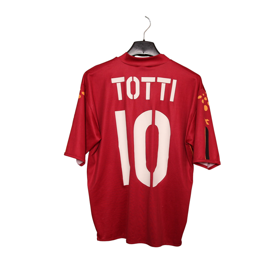 Diadora Roma Totti Maglia da Calcio Vintage Bordeaux Taglia XL Uomo