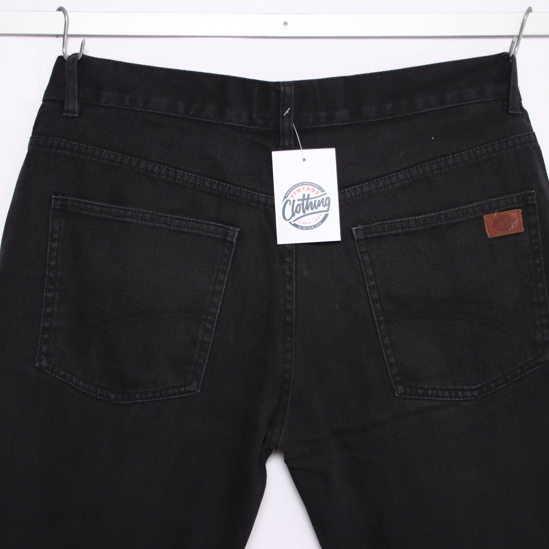 Dickies W33 L32 jeans vintage in denim nero da uomo