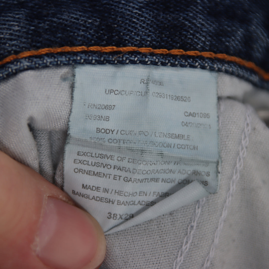 Dickies W38 L29 jeans vintage in denim da uomo