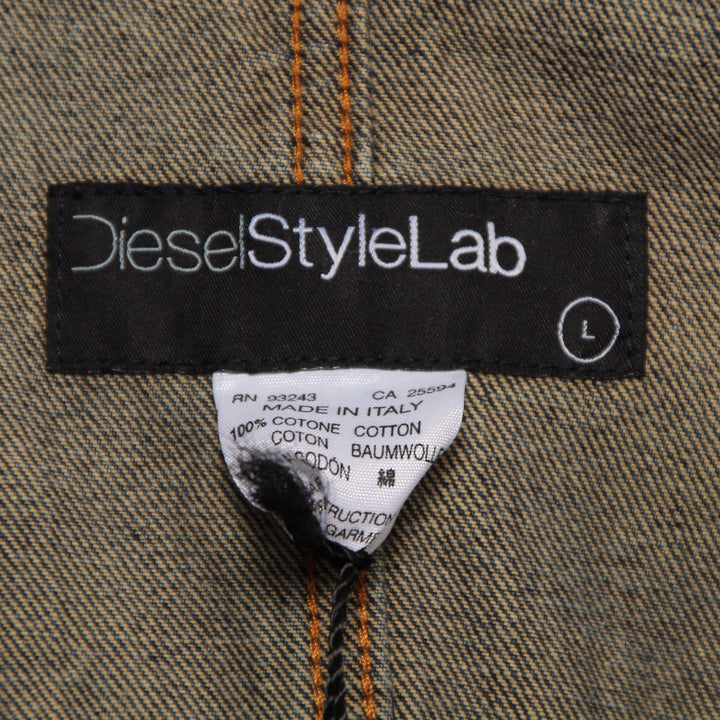 Diesel Style Lab Giacca di Jeans Denim Taglia L Unisex Deadstock w/Tags