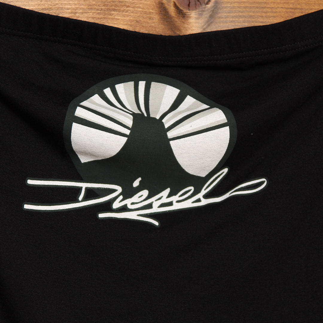 Diesel T-Shirt Nera Taglia S Donna Deadstock w/Tags