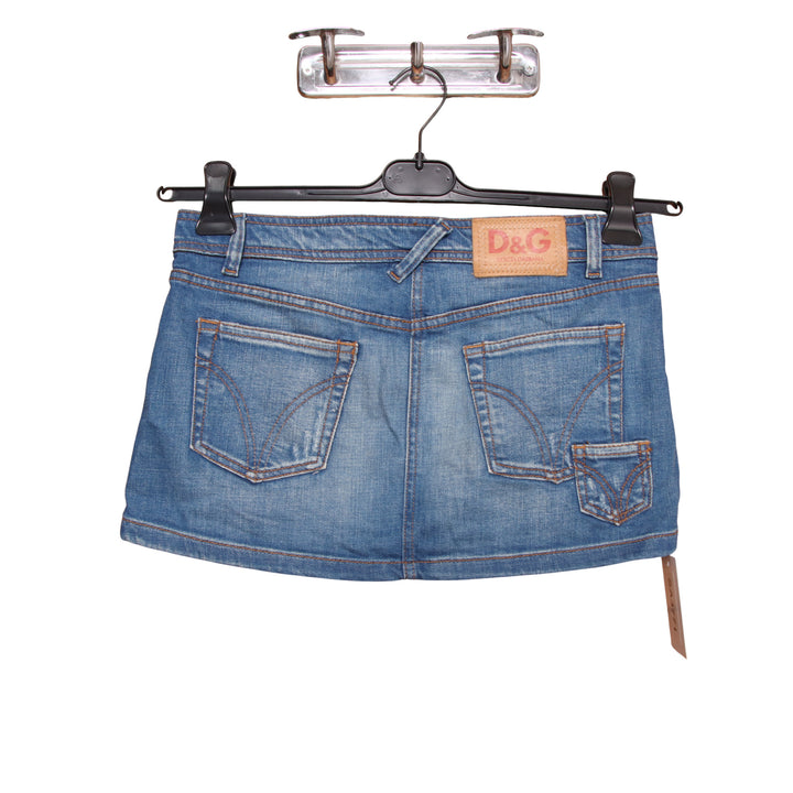 Dolce & Gabbana Minigonna di Jeans Denim W26 Donna