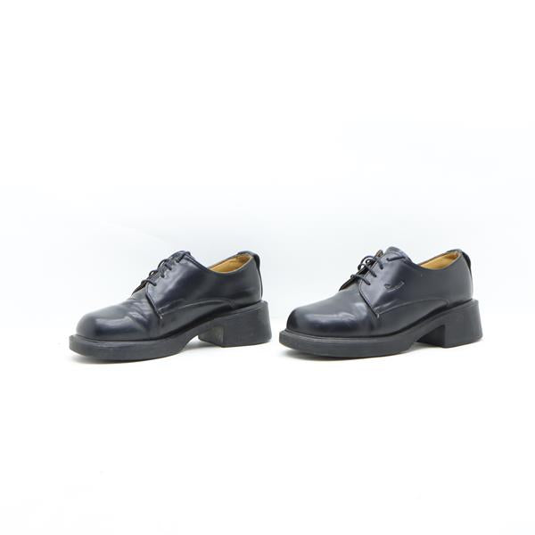 Dr. Martens 8461 scarpa platform nero in pelle numero 38 donna made in England