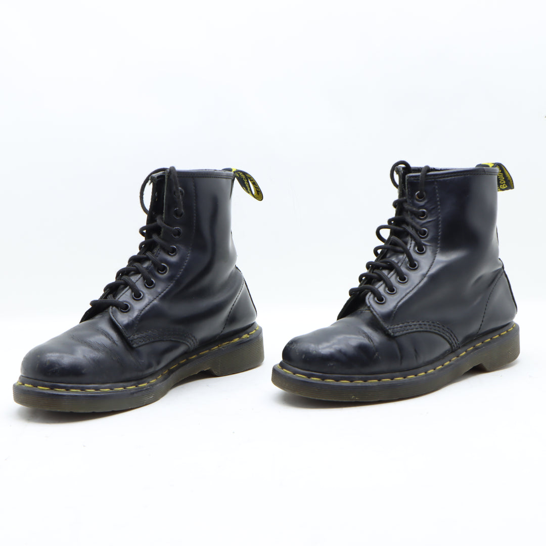 Dr. Martens Stivaletto Nero in Pelle Numero 39 Donna