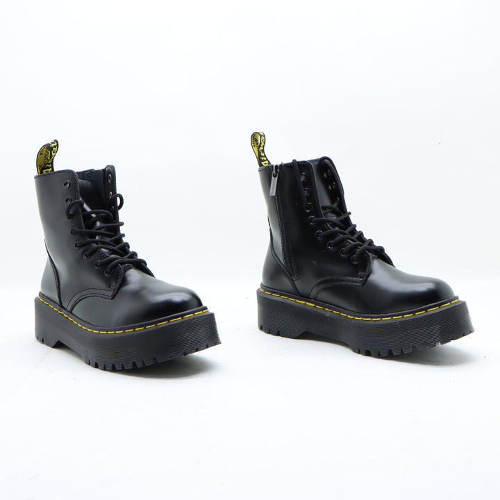 Dr. Martens 1460 Stivaletto Nero in Pelle Numero 41 Donna