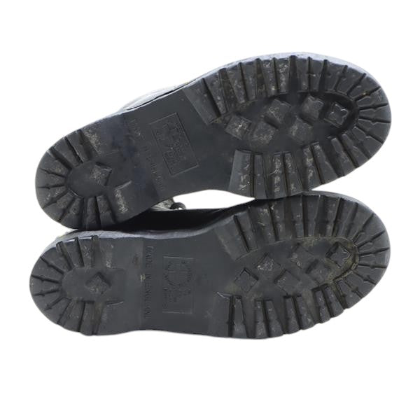 Dr. Martens Steel Toe stivaletto nero in pelle numero 42 unisex made in England
