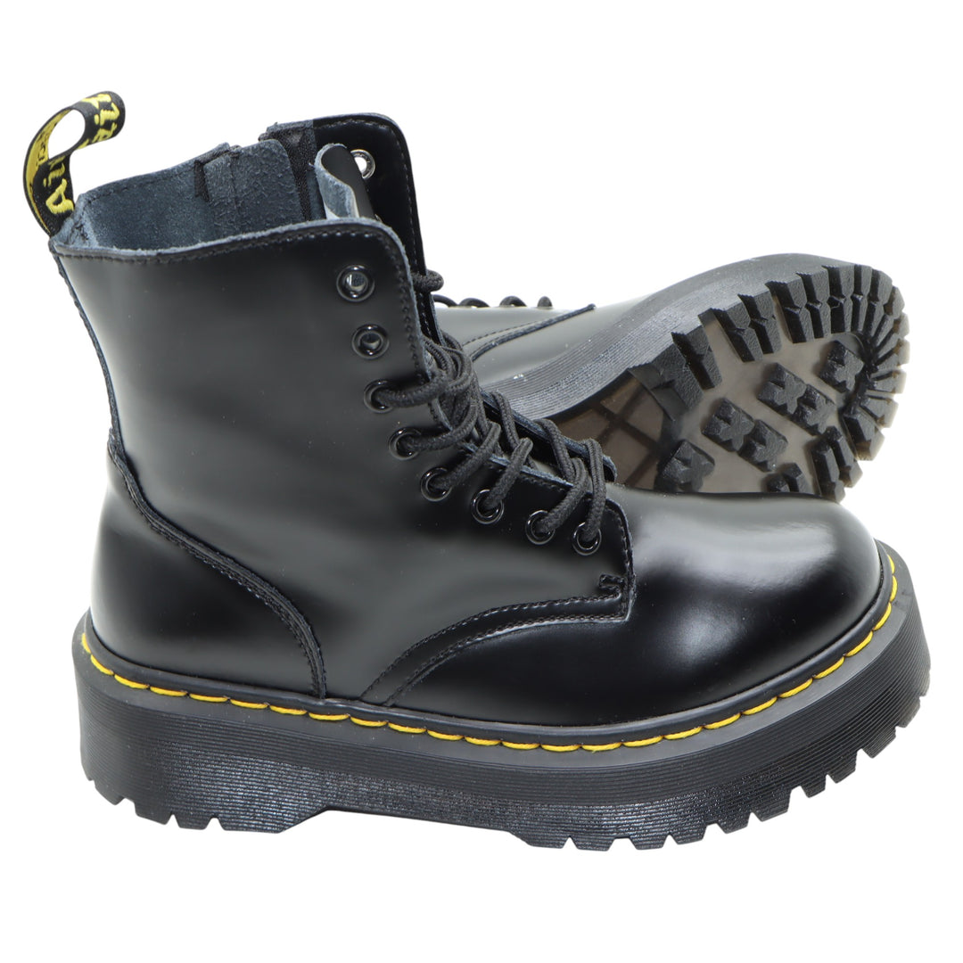 Dr. Martens 1460 Stivaletto Nero in Pelle Numero 41 Donna