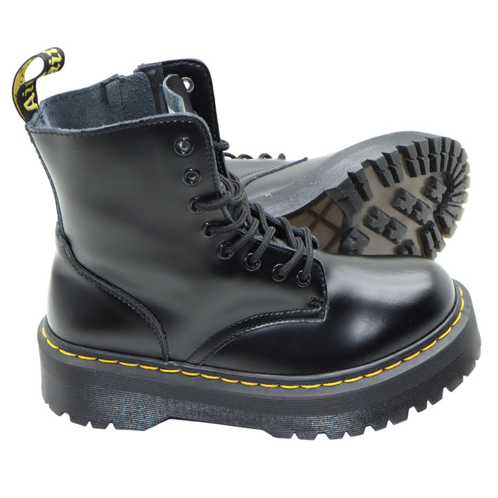 Dr. Martens 1460 Stivaletto Nero in Pelle Numero 41 Donna