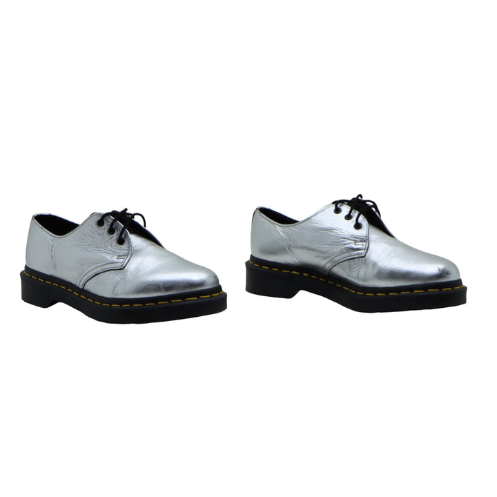 Dr Martens 1461 Scarpa Argento in Pelle Numero 38 Donna