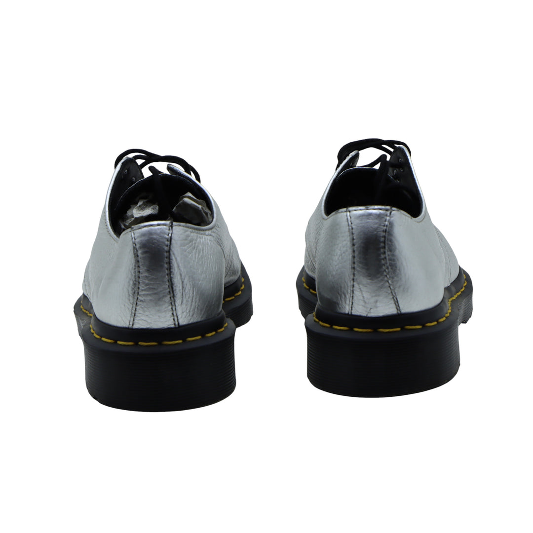 Dr Martens 1461 Scarpa Argento in Pelle Numero 38 Donna