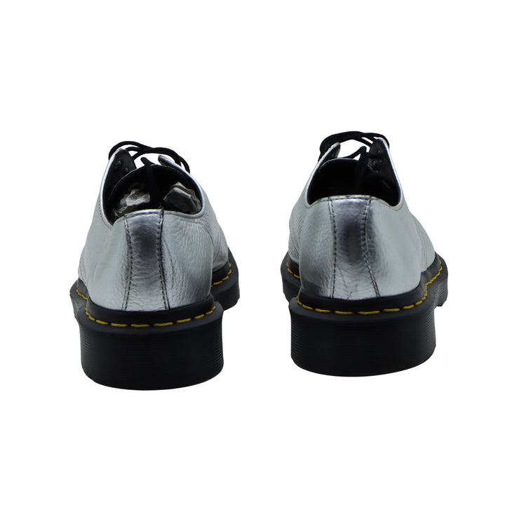 Dr Martens 1461 Scarpa Argento in Pelle Numero 38 Donna