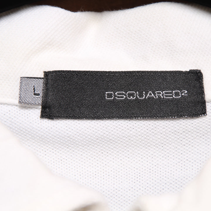 Dsquared2 Polo Blu e Bianca Taglia L Uomo